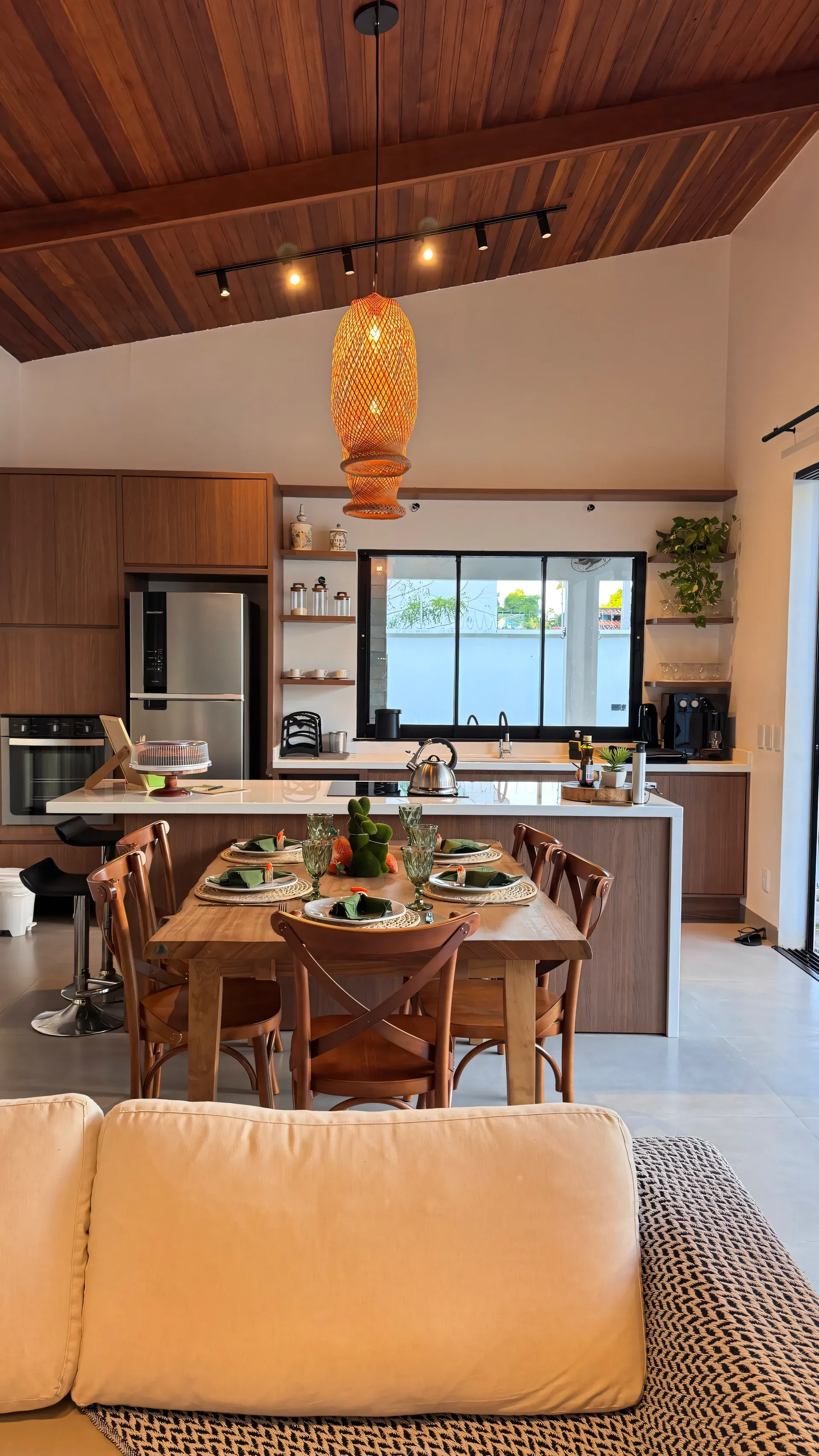 Cozinha e sala integradas